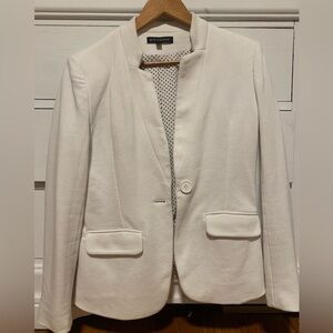 Gibson white blazer- jersey knit